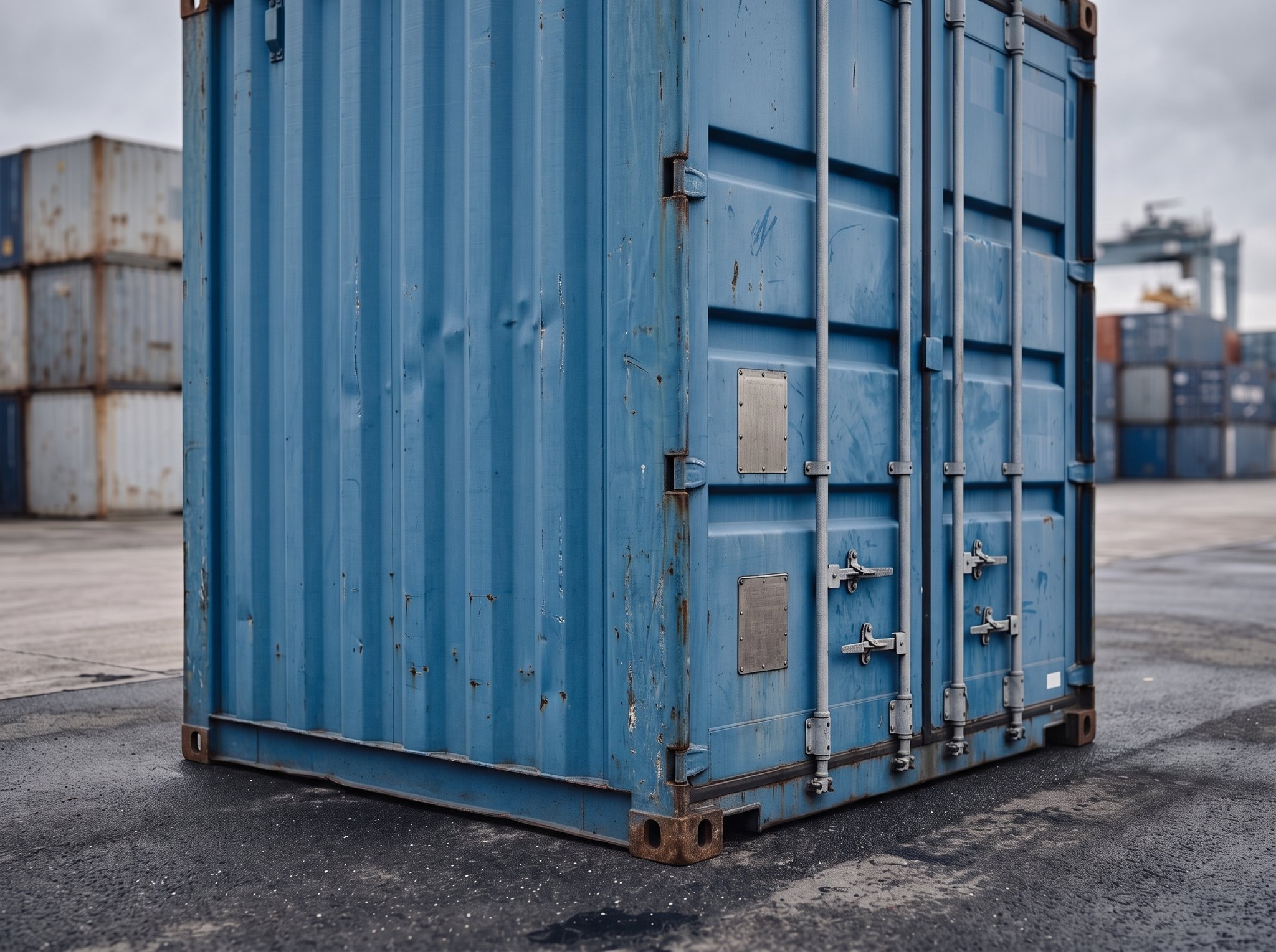 10 Fuß Lagercontainer – Neuwertig – Detail Eckbeschlag