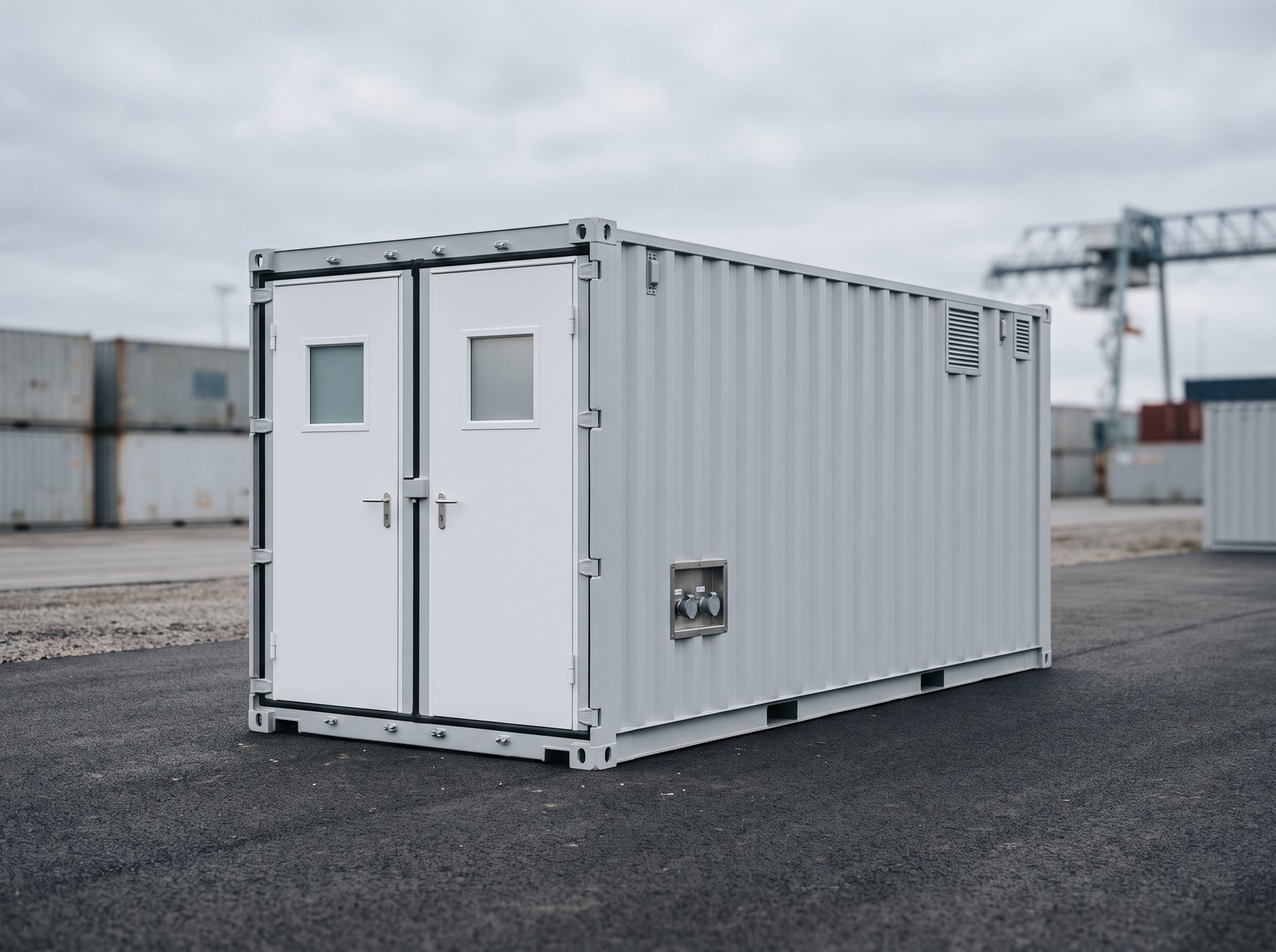 20 Fuß Sanitärcontainer – WC & Dusche